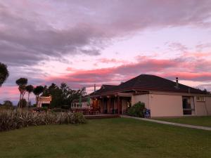Blick auf den Sonnenuntergang/Sonnenaufgang von des Motels aus oder aus der Nähe