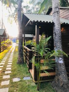 Zahrada ubytování Palolem Luxuries Beach Cottages