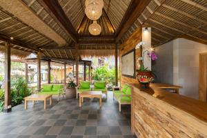 De lobby of receptie bij Manah Shanti Resort Ubud