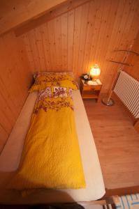 Ένα ή περισσότερα κρεβάτια σε δωμάτιο στο Haus Gerbi