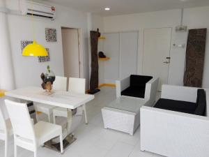 Et opholdsområde på The Serai Cottage Boutique Hotel