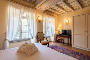 Postel nebo postele na pokoji v ubytování Hotel Terme di Stigliano