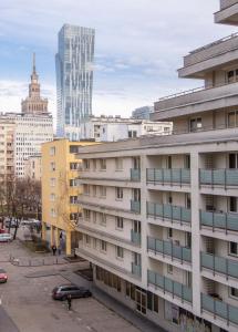 Výhľad na mesto Varšava alebo výhľad na mesto priamo z apartmánu