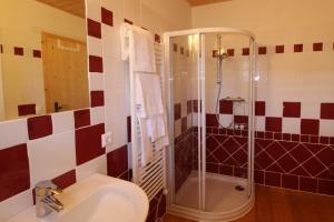 A bathroom at GRIASS EICH Ski-to-door Apartment by Isa Badkleinkirchheim Még 18 kép