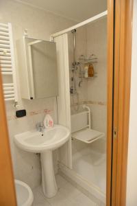 Koupelna v ubytování Da Mimì