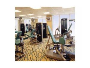 a gym with a bunch of chairs in a room at Marenas 2 Bed 907 in Miami Beach