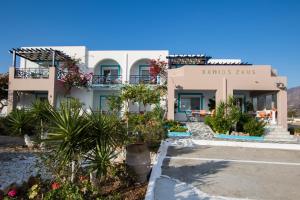 a view of the front of a hotel at Xenios Zeus Hotel in Karpathos