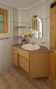 a bathroom with a sink and a mirror at Appartamenti Lercher Anna in San Candido +31 photos