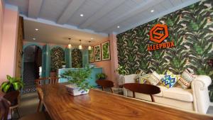 Posezení v ubytování Sleep Box Hostel Phú Quốc
