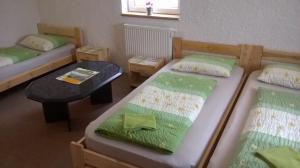 Posteľ alebo postele v izbe v ubytovaní Guest House Honzik