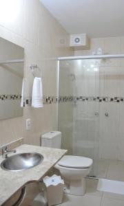 Koupelna v ubytování Hotel Masseilot