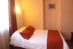 Letto o letti in una camera di Hotel Andino