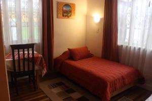 Säng eller sängar i ett rum på Hotel Andino