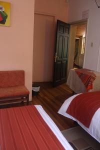 Letto o letti in una camera di Hotel Andino