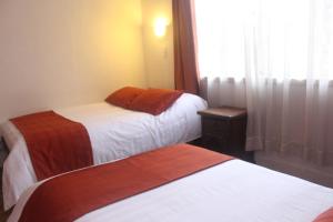 Letto o letti in una camera di Hotel Andino