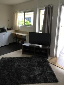 Kuchyň nebo kuchyňský kout v ubytování Milton Chalet Motel
