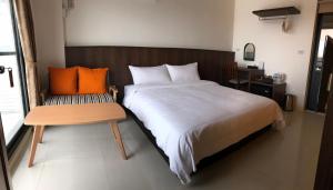 Letto o letti in una camera di Moo House