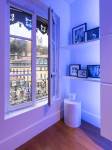 Balkón nebo terasa v ubytování MiHotel Vieux Lyon