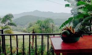 Uma vista geral da montanha ou uma vista da montanha a partir do quarto em acomodação particular