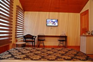 TV a/nebo společenská místnost v ubytování Belizia Hotel
