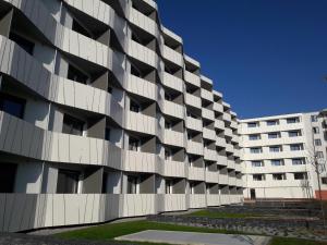 an external view of a building at Top-Apartment a.d. Messe in Munich