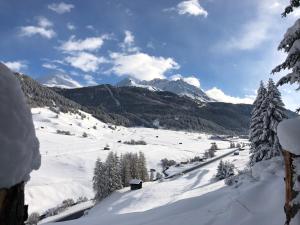 ナウダースにあるAdventureの雪山を背景にした谷