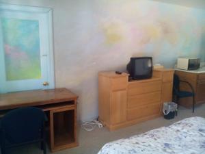 TV a/nebo společenská místnost v ubytování Mountaineer Motel