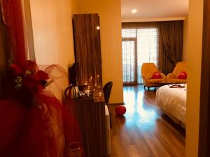 Ένα ή περισσότερα κρεβάτια σε δωμάτιο στο Tehran Boutique Hotel +72 φωτογραφίες