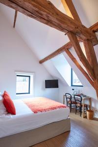 Rúm í herbergi á B&B Park7 Wavre - Leuven