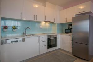 Kuchyň nebo kuchyňský kout v ubytování Apartment Petra
