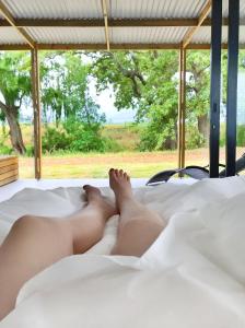 Postel nebo postele na pokoji v ubytování Gite