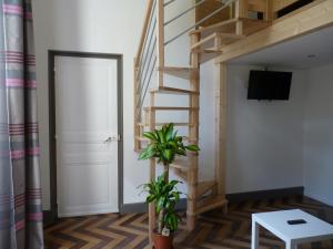 TV a/nebo společenská místnost v ubytování Pavillon Kalensa