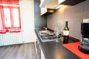 Kuchyňa alebo kuchynka v ubytovaní Apartment Cici