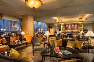 A seating area at Hotel Mulia Senayan, Jakarta