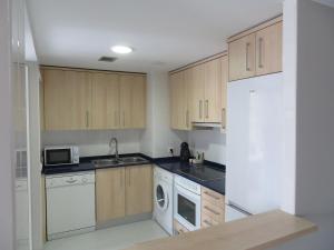 Kuchyň nebo kuchyňský kout v ubytování Alcañiz Flats II