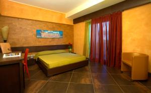 Abalon Pompei Resort客房内的一张或多张床位