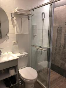 Koupelna v ubytování Haozhan Hotel