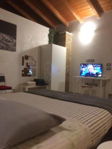 TV a/nebo společenská místnost v ubytování Welcome B&B Lodi