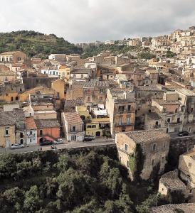 A general view of Ragusa or a view of the city taken from the holiday home