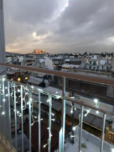 Balkón alebo terasa v ubytovaní Acropolis View Penthouse N
