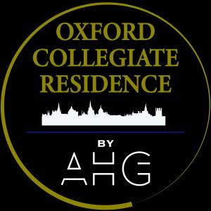 a sign that reads ontario collective residence by a cite at Oxford City Boutique Home: "Oxford Collegiate Residence by AHG" in Oxford