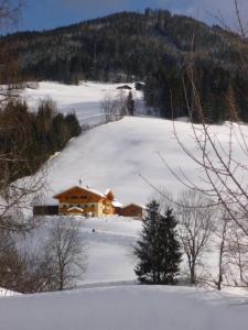 Baby- und Kinderbauernhof Montaning v zimě