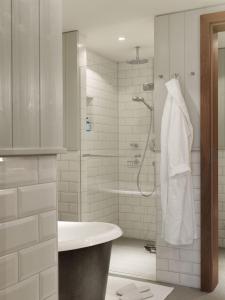 Koupelna v ubytování Löwen Hotel Montafon