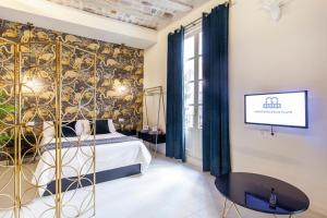 Postel nebo postele na pokoji v ubytování Mediterranean Flats Plaza Redonda