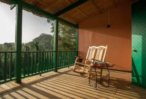 Balcony o terrace sa Hacienda Juanita