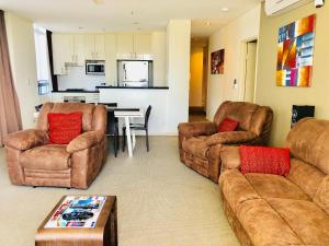 Et opholdsområde på Solaire Apartments