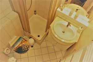 Koupelna v ubytování Ferienwohnung Osterdeich