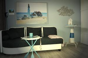 Posezení v ubytování Ferienwohnung Osterdeich