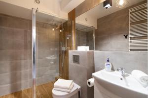 Kúpeľňa v ubytovaní Apartamenty Białystok - Botaniczna 9A/21
