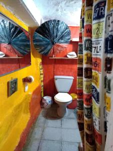 
A bathroom at Hostal Buena Vista
